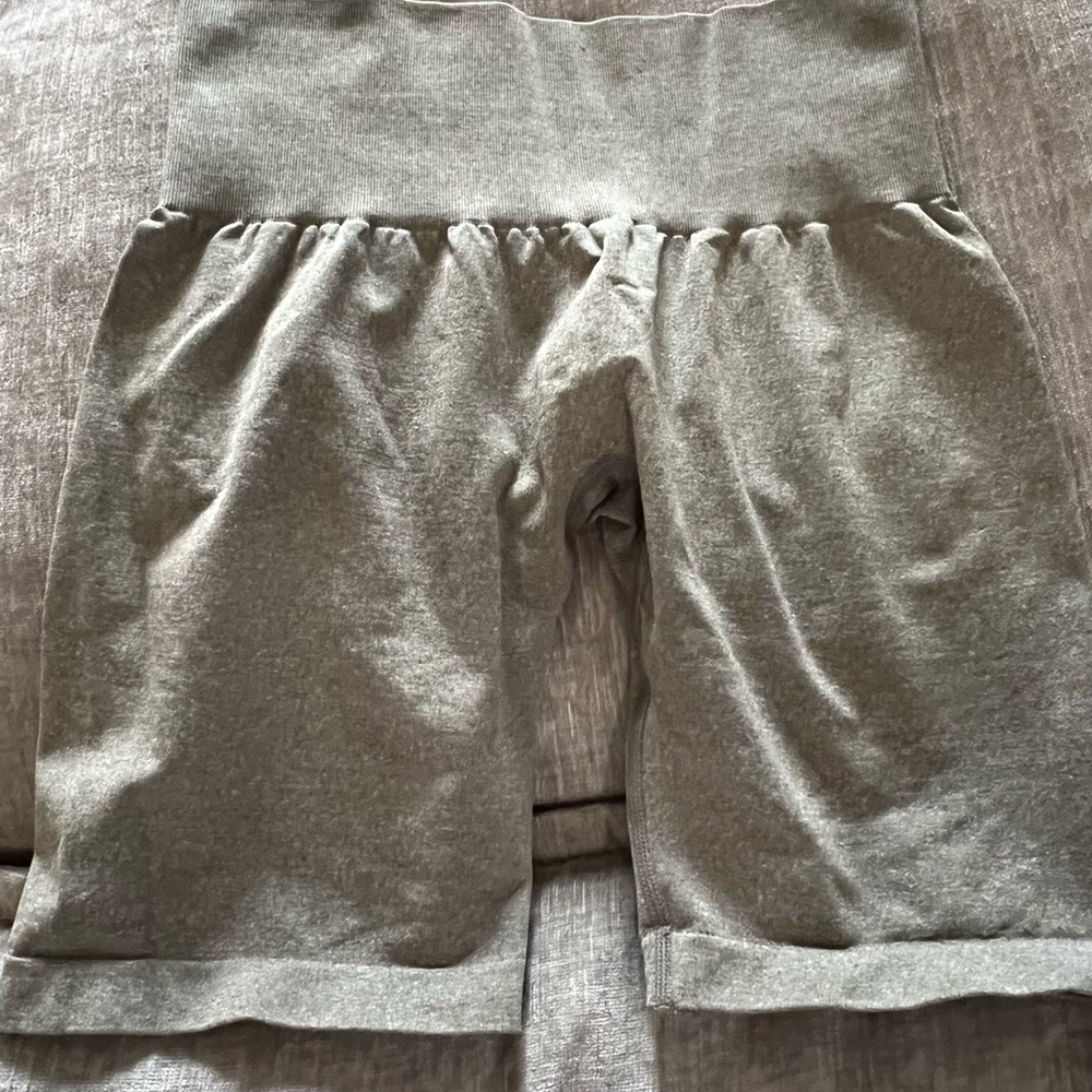 NVGTN Gray High-Waisted Shorts